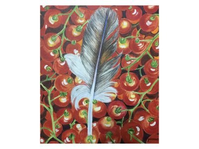 31. Feather on Tomatoes